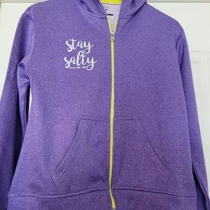 Mad Oxx Active Size M NWT Zip Front Purple Sweatshirt - Ocean City NJ